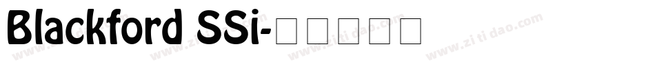 Blackford SSi字体转换